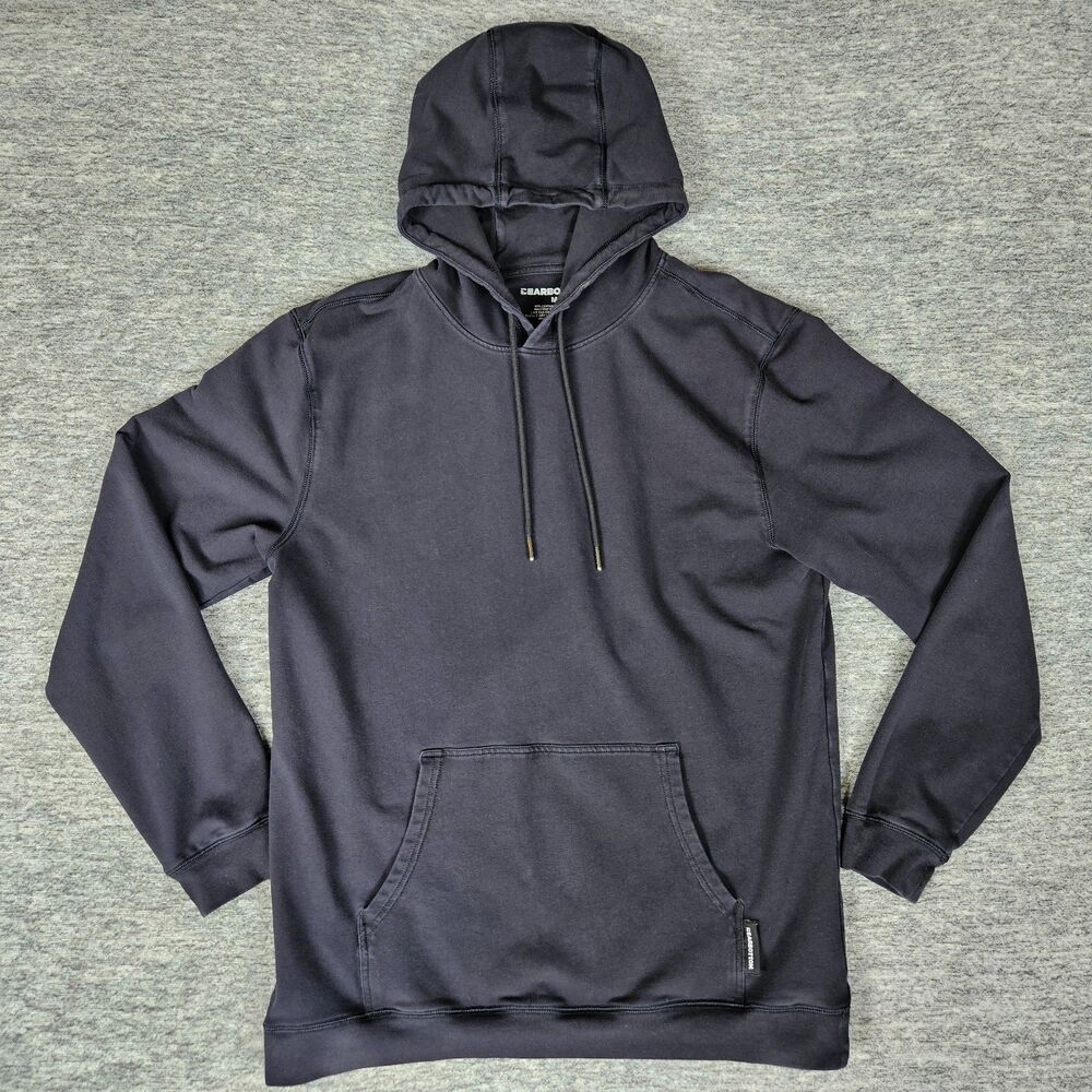 Bear Bottom Sweatshirt Men's Medium Black Lounge Hoodie Pullover Kangaroo Pocket